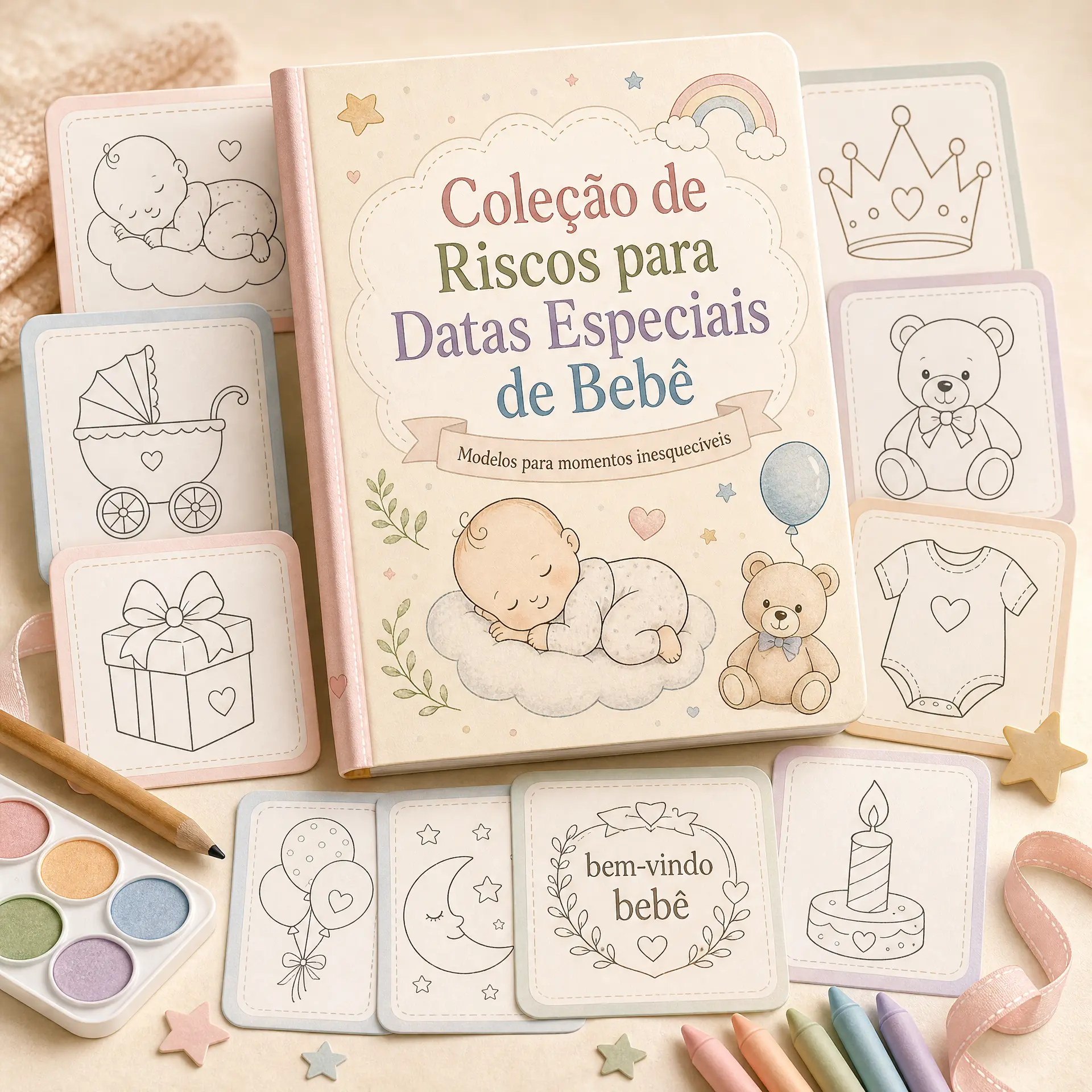 Coleção de Riscos para Datas Especiais de Bebê